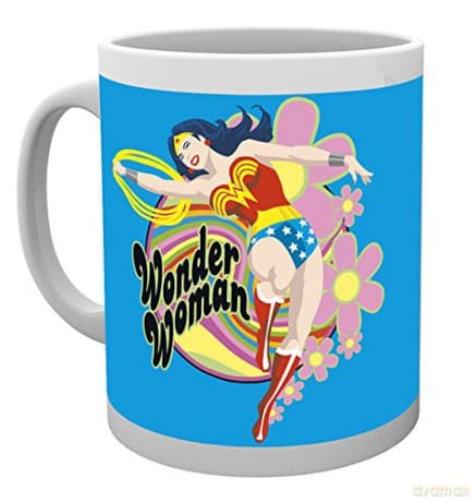 Wonder Woman: DC Comics Wonder Woman, Flowers, Kubek