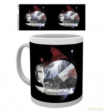 Uncharted 4: Uncharted 4, Mountain, Kubek, Wood 15x10x9 cm