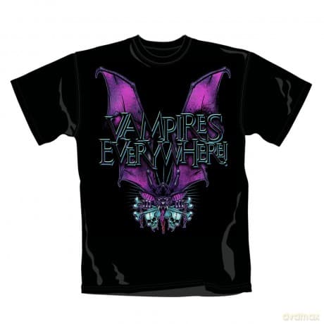 Vempires Everywhere: Bat, Black (L) [T-SHIRT]