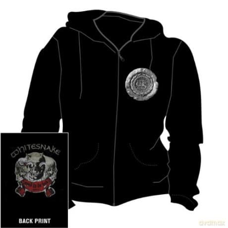 Whitesnake: Logo, Zipped Hoodie, Black (S) [BLUZA]