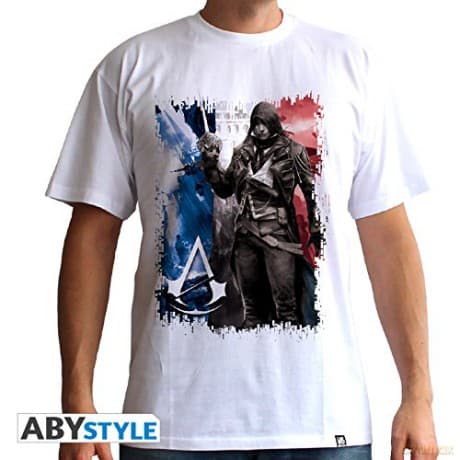 ASSASSIN'S CREED T-shirt AC5 Flag man SS white basic XS