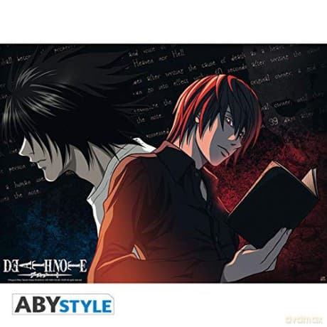 DEATH NOTE Plakat / Poster L VS Light (52x38)