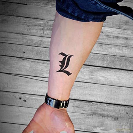 DEATH NOTE Tatuaże zmywalne 15x10cm