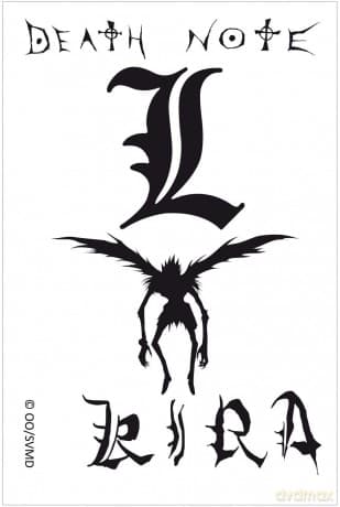 DEATH NOTE Tatuaże zmywalne 15x10cm