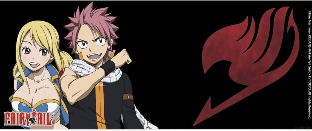 FAIRY TAIL Kubek 460 ml Lucy, Natsu & Emblem box