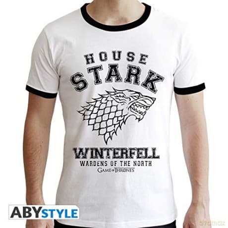 GAME OF THRONES T-shirt House Stark man SS white premium (Gra o Tron) XL