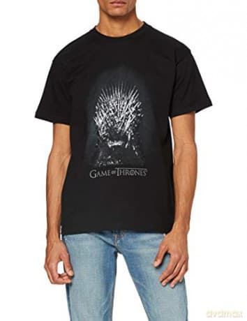 GAME OF THRONES T-shirt Iron throne man SS black New fit (Gra o Tron) S