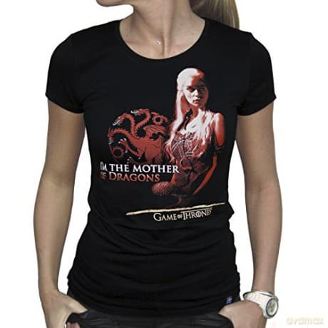 GAME OF THRONES T-shirt Mother of dragons woman SS black basic (Gra o Tron) S