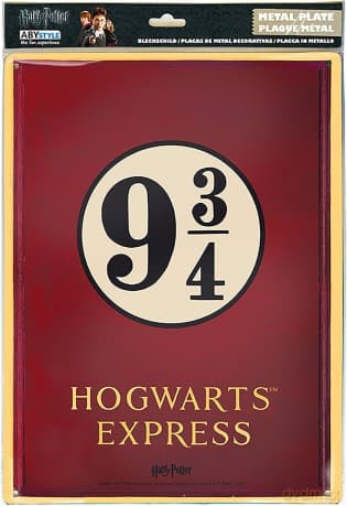 HARRY POTTER Metal plate Platform 9 3/4 (288) With hook
