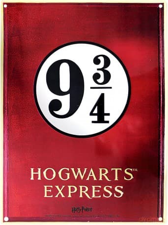 HARRY POTTER Metal plate Platform 9 3/4 (288) With hook