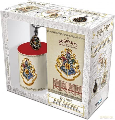 HARRY POTTER Hogwarts Zestaw Kubek 320 ml + Brelok + Notes 
