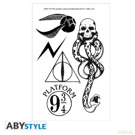 HARRY POTTER Tatuaże zmywalne 15 x 10 cm