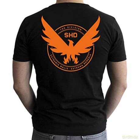 THE DIVISION T-shirt Emblem man SS black new fit XS
