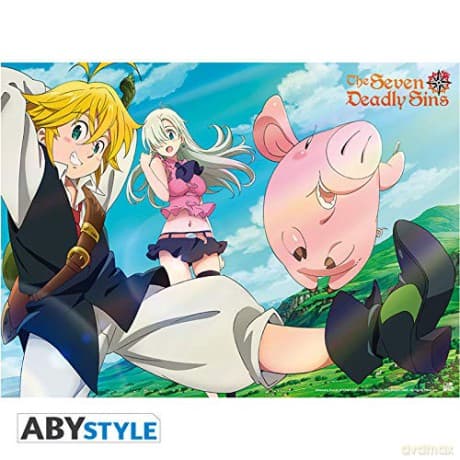 THE SEVEN DEADLY SINS Poster Meliodas & Elizabeth (528)