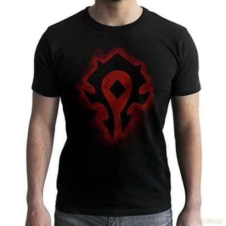 WORLD OF WARCRAFT T-shirt Horde man SS black new fit XXL
