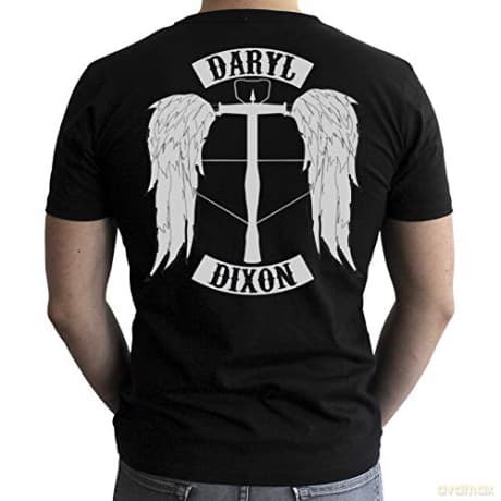 THE WALKING DEAD T-shirt Daryl man SS black New Fit L