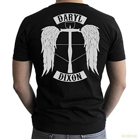 THE WALKING DEAD T-shirt Daryl man SS black New Fit M