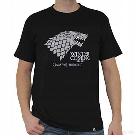 GAME OF THRONES T-shirt Winter is coming man SS black basic (Gra o Tron) M