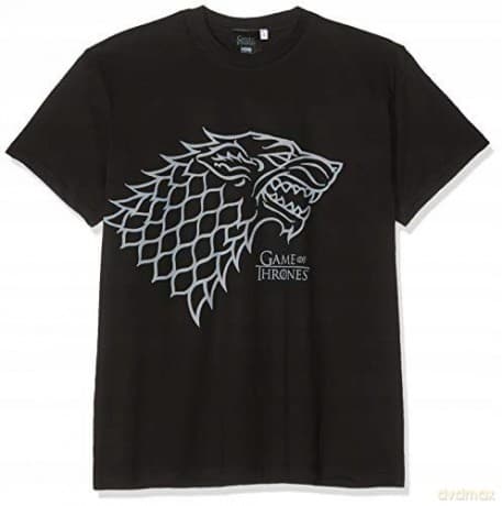 GAME OF THRONES T-shirt Stark man SS black basic (Gra o Tron) L