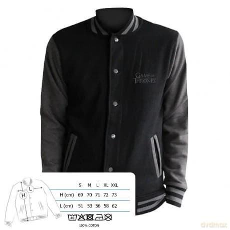 GAME OF THRONES Jacket Stark man black/dark grey (Gra o Tron)
