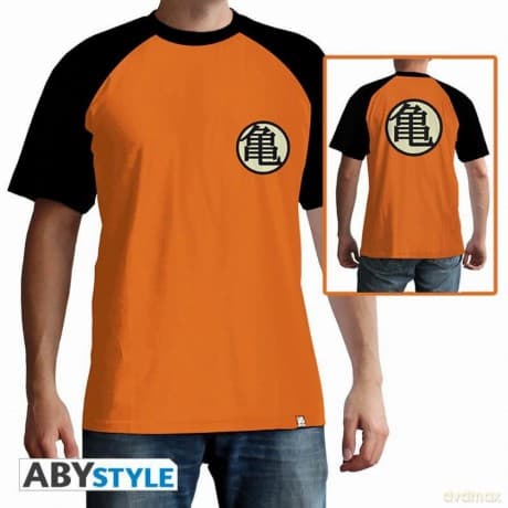 DRAGON BALL T-shirt Kame Symbol man SS orange premium L