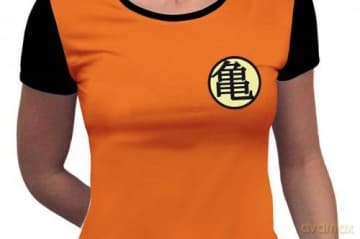 DRAGON BALL T-shirt Kame Symbol woman SS orange premium S