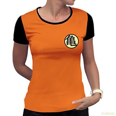 DRAGON BALL T-shirt Kame Symbol woman SS orange premium M