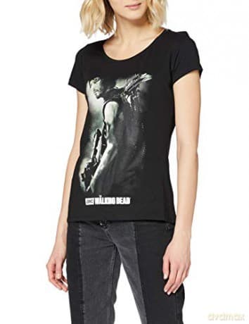 THE WALKING DEAD T-shirt Daryl Crossbow woman SS black basic M