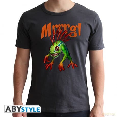 WORLD OF WARCRAFT T-shirt Murloc man SS dark grey new fit M