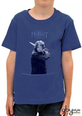 THE HOBBIT Tshirt Bilbo kids SS blue basic
