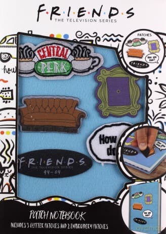 Friends: Velcro Notebook With Patches notes z rzepami naszywki
