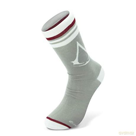 ASSASSINS CREED - Socks - Grey - White - Crest