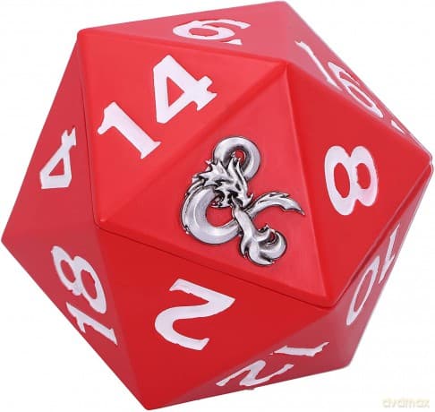 Dungeons & Dragons D20 Pudełko na kości 13.5 cm