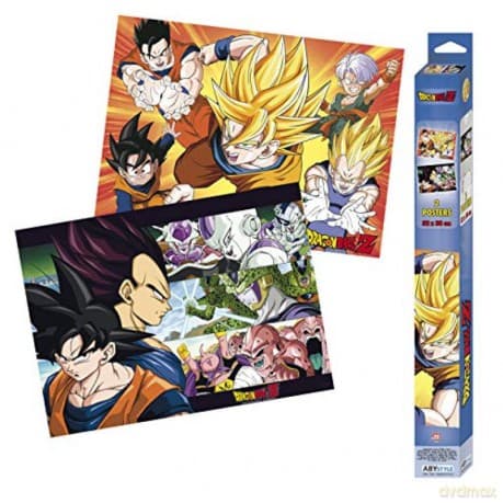 DRAGON BALL - Zestaw 2 plakatów Chibi - Saiyans (52x38)