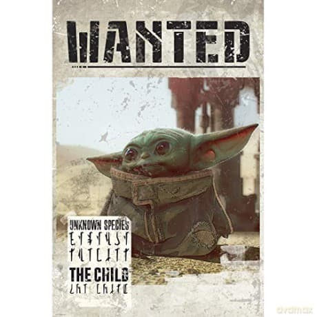 THE MANDALORIAN - Plakat Baby Yoda Wanted (91.5x61)