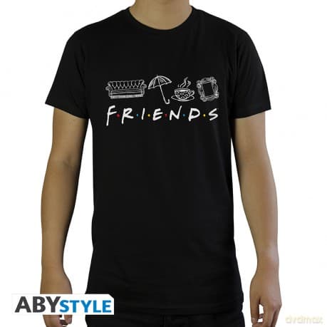 Friends - T-shirt FRiends Man Ss Black - Basic
