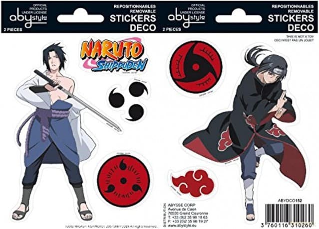 Naruto Shp - Stickers - 16x11 cm/ 2 Sheets - Sasuke/ Itachi