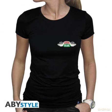 Friends - T-shirt Central Perk Woman Ss Black - Basic