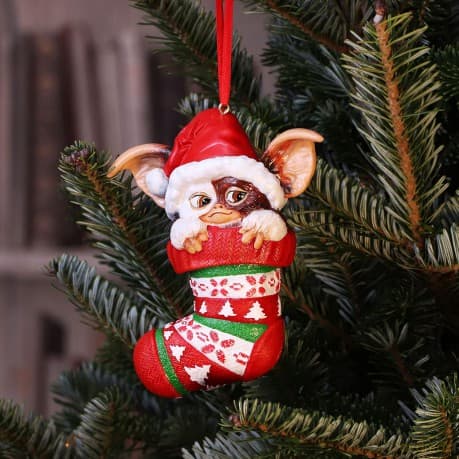 Gremlins Gizmo In Stocking Hanging Ornament 12 cm