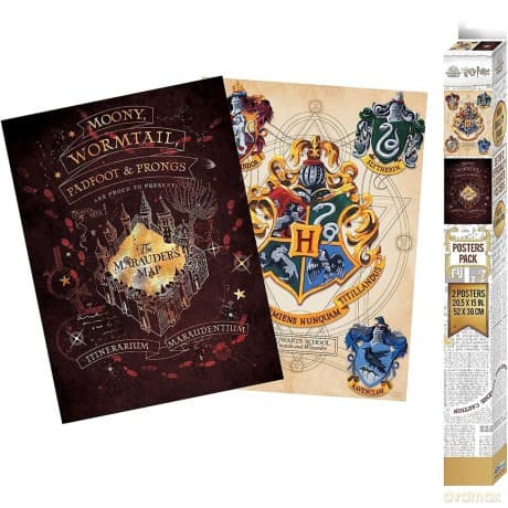 HARRY POTTER Zestaw plakatów Crest & Marauders (52x38) 2 szt.
