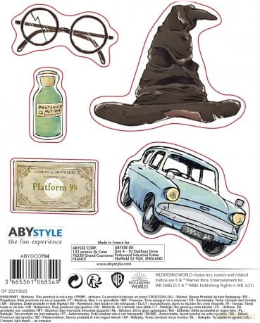 HARRY POTTER zestaw naklejek 16x11 cm/ 2 