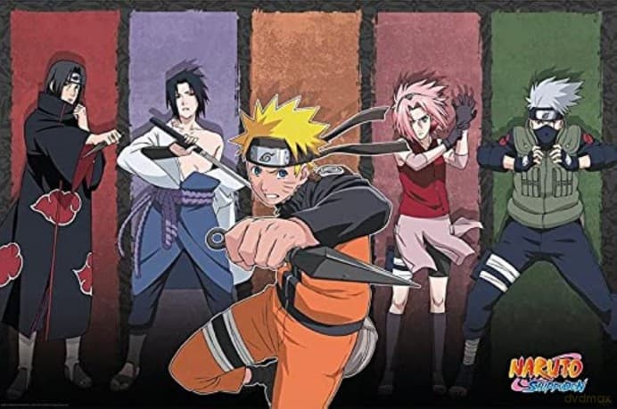 NARUTO SHIPPUDEN Poster Naruto & allies (91.5x61)