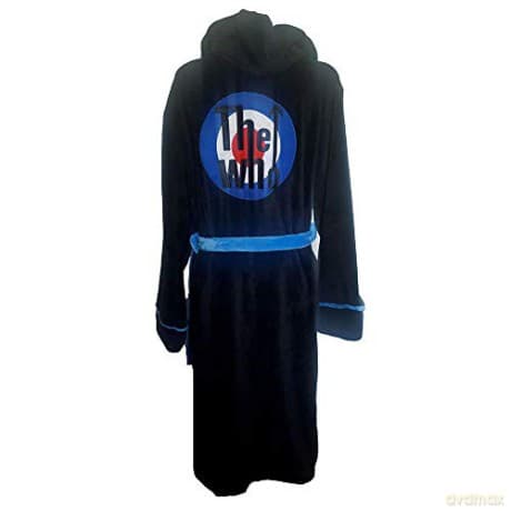 The Who: Target Logo Black / Blue Trim szlafrok M/L
