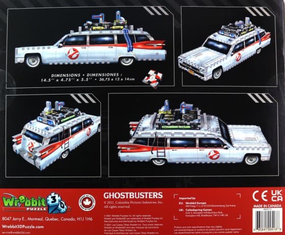 Ghostbusters Ecto-1 280 el. 3D (Pogromcy duchów) [PUZZLE]