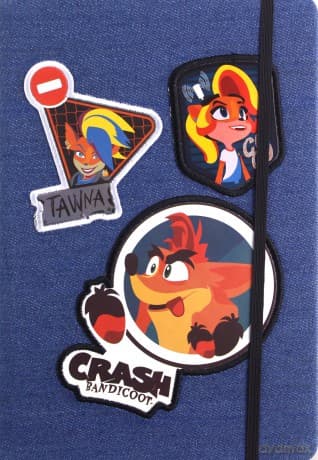 CRASH BANDICOOT 4 (DOUBLE DENIM) A5 PREMIUM NOTEBOOK / notatnik A5 premium CRASH BANDICOOT 4 (DOUBLE DENIM)