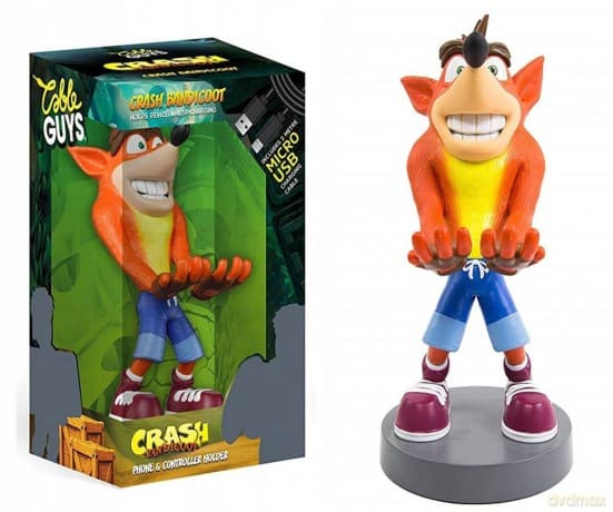 Crash Bandicoot phone & controller holder / stojak Crash Bandicoot (20 cm/micro USB)