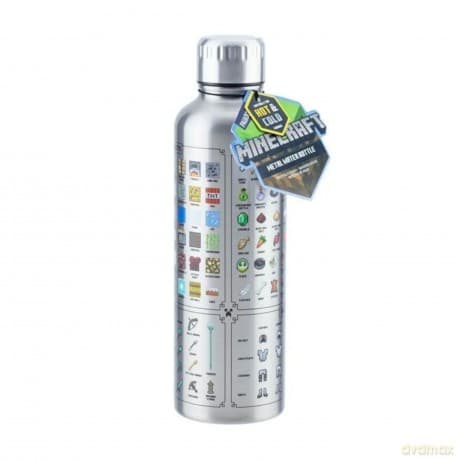Minecraft Metal Water Bottle / butelka metalowa Minecraft