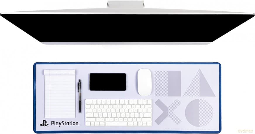 Playstation PS5 Icons desk mat - mousepad (80 x 30 cm) / mata na biurko - podkładka pod myszkę - Playstation PS5 "ikony" (80 x 30 cm)