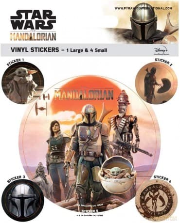 Star Wars THE MANDALORIAN (LEGACY) VINYL STICKERS (5 pcs) / zestaw naklejek Gwiezdne Wojny Mandalorian (Legacy) - 5 szt