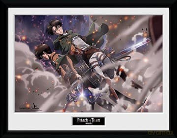 ATTACK ON TITAN - Framed poster Smoke Blast 30x40
